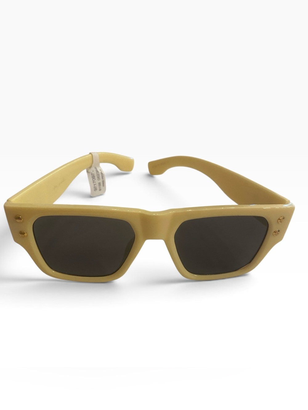 Free People Yellow Rectangle Sunglasses Unisex NEW